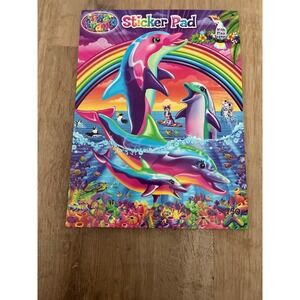 Lisa Frank Sticker Pad Over 750 Stickers Play Scenes Dolphin Rainbow Vintage Y2K